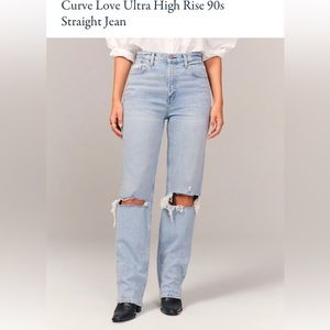 Abercrombie 90’s High Rise Straight Jeans
